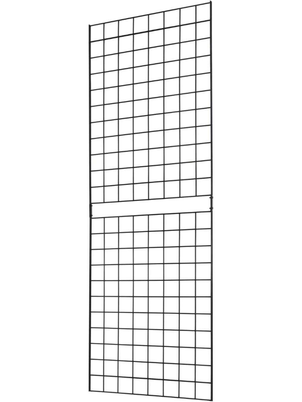 Gridwall Panel, 2'x6', Heavy Duty, Black, Commercial Grade, Wall Display, 1 Pack